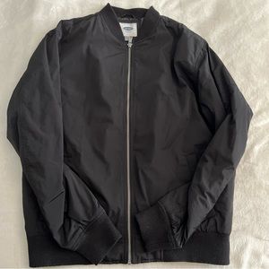 Old Navy Women’s Sz Large Black Bomber Jacket Used